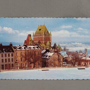 Vintage Postcard - Quebec City in Winter - Dexter Press